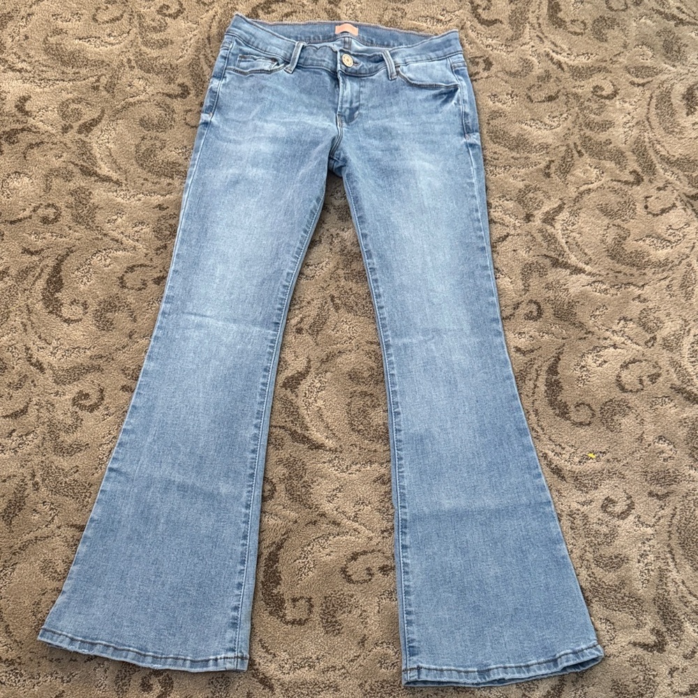 Women's Light Blue Flared Jeans